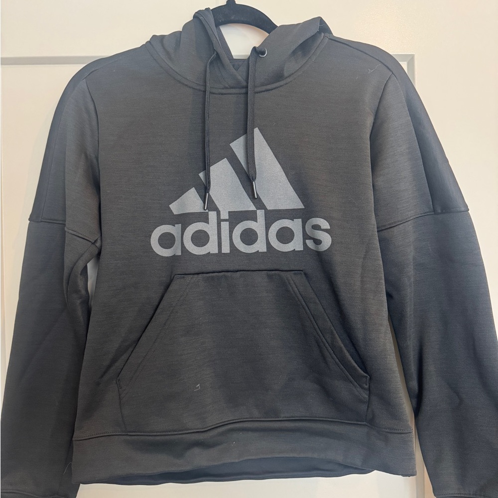Adidas Women's Black Hoodie with Logo